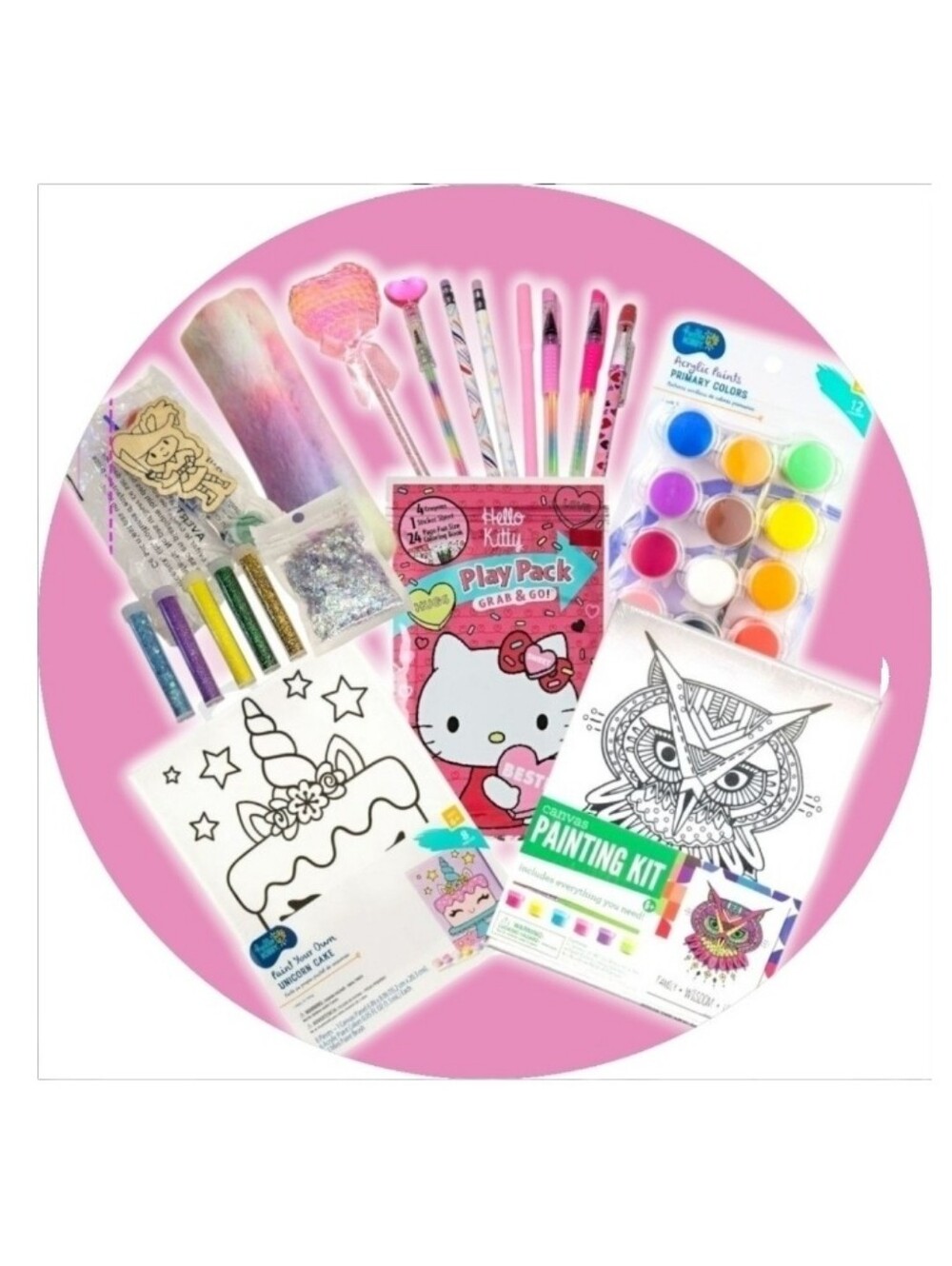 Art Craft Paint Set With Hello Kitty Craft & Party Pack